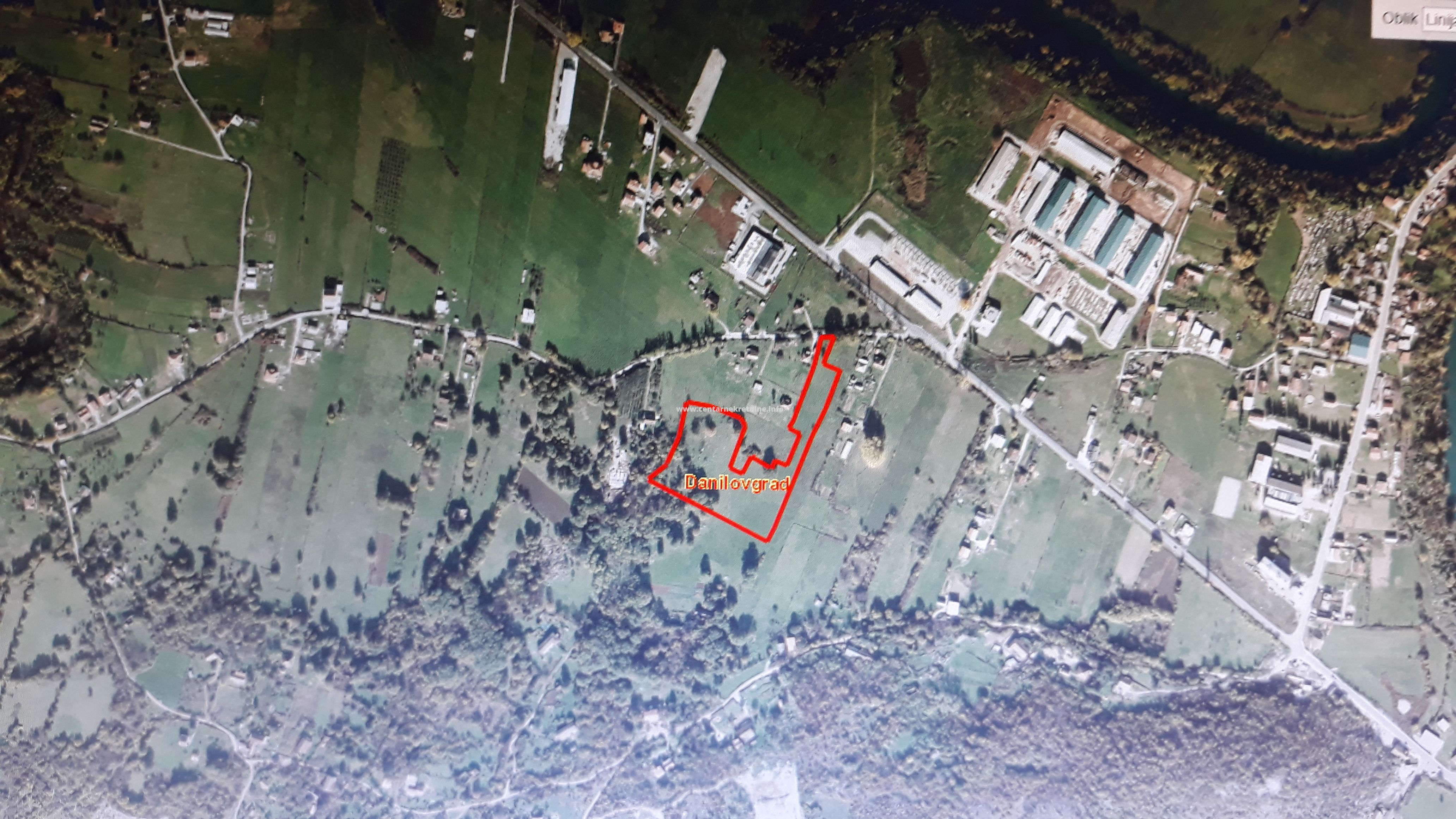 For sale, plot of land 16.783m2, Novo selo, Danilovgrad