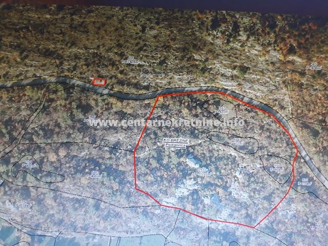 For sale, plot of land 12.519m2, Brezine, Podgorica