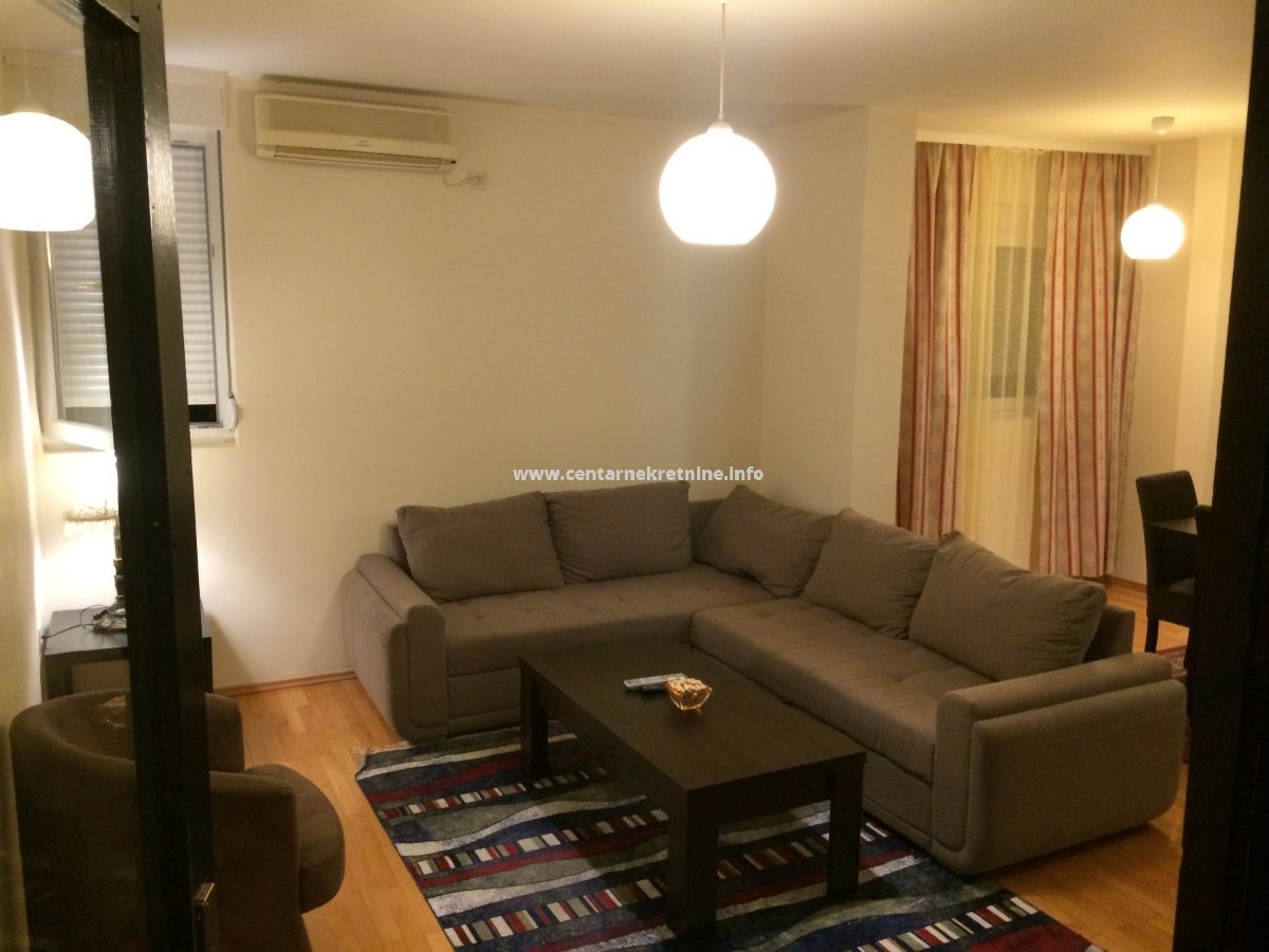 For rent, one bedroom apartment 60m2, Blok 5, Podgoricaq